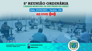 REUNIÃO ORDINÁRIA, às 19 horas!