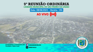 9ª Reunião Ordinária Câmara Municipal de São Pedro da União