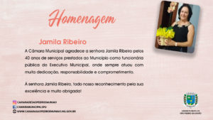 Homenagem a senhora Jamila Ribeiro