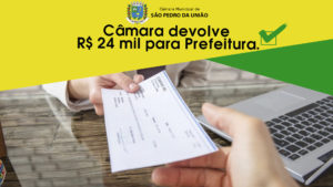 Devolução de R$24mil  para Prefeitura