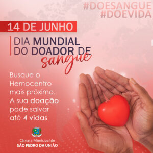 14 de Junho – Dia Mundial do Doador de Sangue